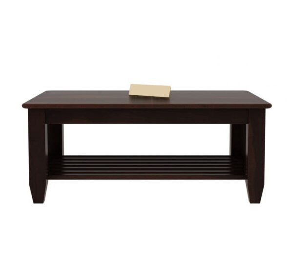 Wooden Center Table with Storage - Image 4