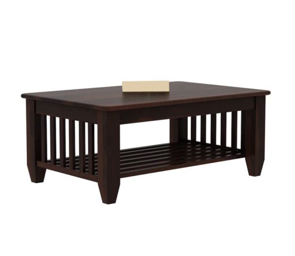 Wooden Center Table with Storage - Image 2