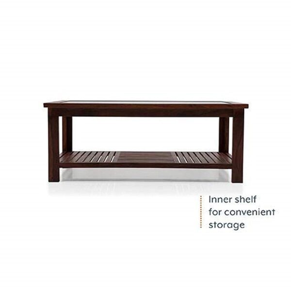Rectangular Coffee Table with Glass Top - Image 3