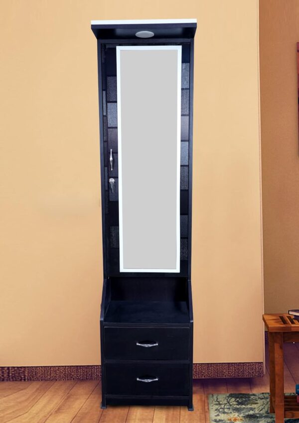 Dressing table with mirror and led lights