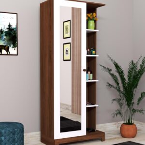 Dressing Table with Shelf and Mirror