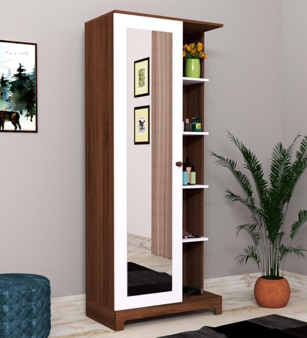 Dressing Table with Shelf and Mirror