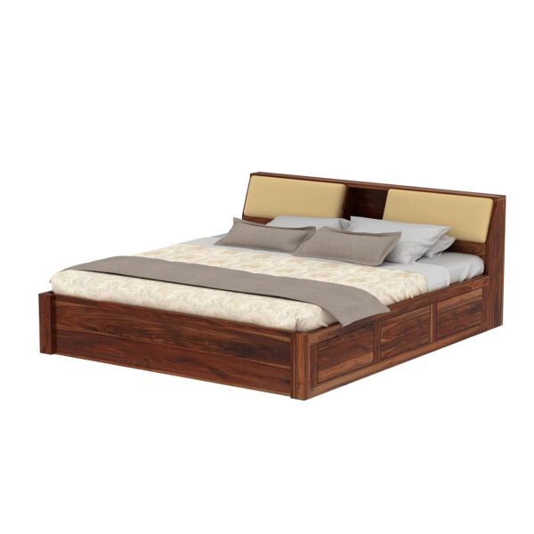 King Size Bed with Box and Headboard Storage - Image 4