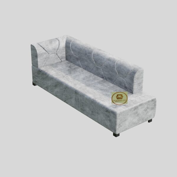 L Shape 7 Seater Sofa Set with Centre Table and 2 Footstool - Image 6