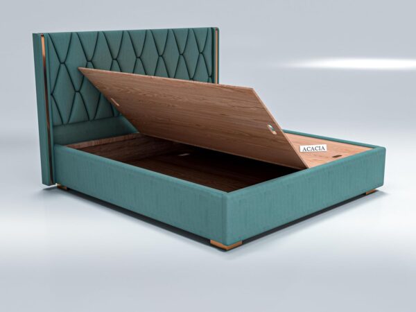 King Size Bed with Box Storage | Sheesham Wood - Image 3