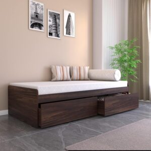 Single bed with drawers